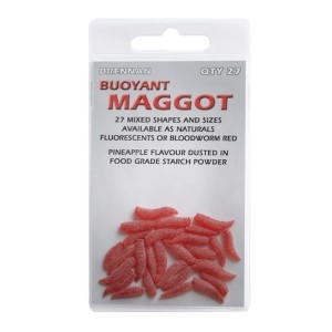 Drennan Buoyant Maggots rote Kunstmaden/Pinkis