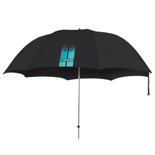 Rive Regenschirm Schwarz/Aqua 2,50m