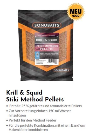 Sonubaits Krill&Squid Stiki Method Pellets 2mm