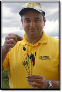 An zwei Punkten fixierbare