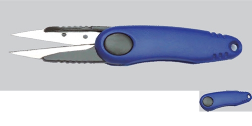 Colmic scissors with blades retract system