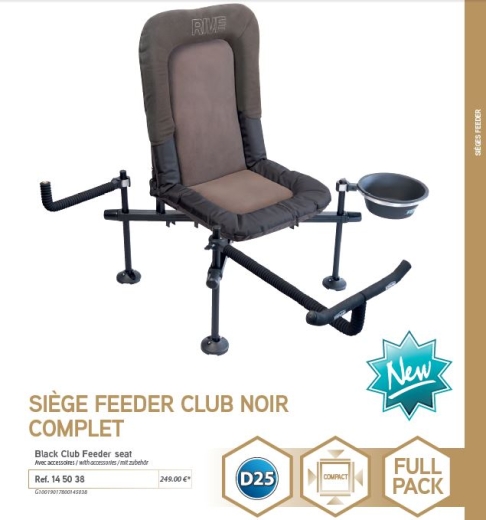 Rive Club Feeder Chair D25 with accessories