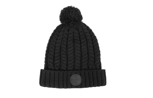 PRESTON BLACK BOBBLE HAT