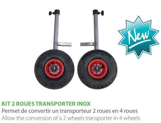 Rive 2 wheel Kit for Inox transport trolley