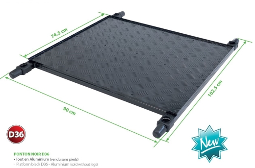 Rive Platform black D36 - Aluminium (sold without legs)