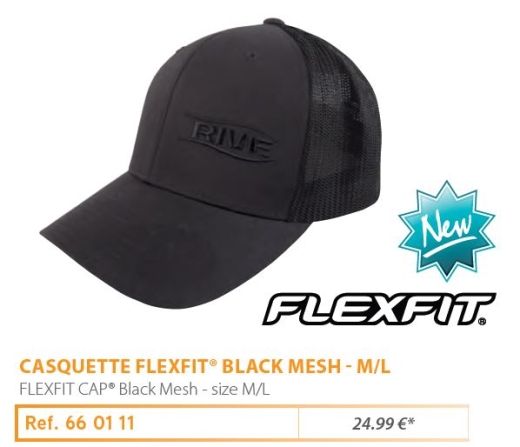 Rive FLEXFIT CAP Fekete