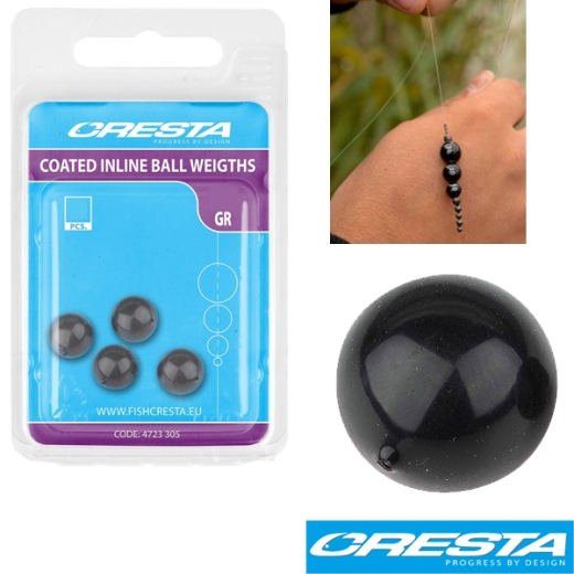 Cresta Coated Inline Ball Weights