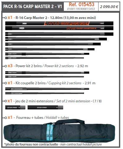 Rive PACK R-16 CARP MASTER 2 13 Meter V1