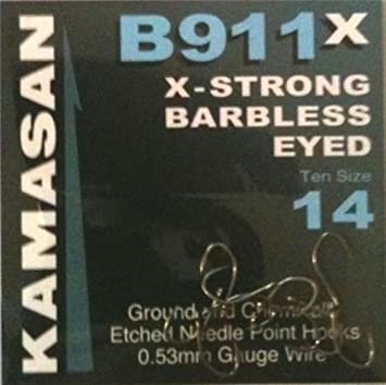 KAMASAN B911 X-STRONG BARBLESS EYED HOOKS