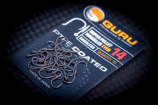 GURU - SUPER PELLET WAGGLER EYED HOOKS BARBLESS