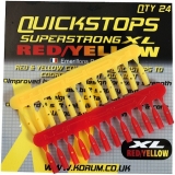 Korum Quickstops XL Rot/Gelb