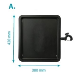 RIVE SIDE TRAY 420X380MM PLASTIC