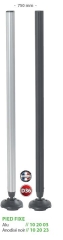 Rive leg 750mm aluminium or black D36