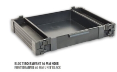 Rive Frontschublade 60mm Schwarz Eloxiert