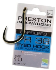 Preston PR 38 barbless eyed hook