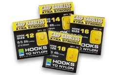 PRESTON CARP BARBLESS XTRA STRONG HOOKS TO NYLON