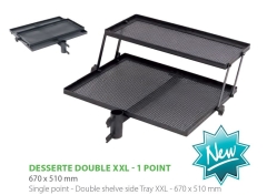 Rive Single point - Double shelve side Tray XXL - 670 x 510 mm