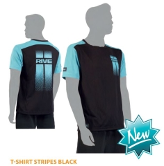 Rive T-SHIRT STRIPES Schwarz